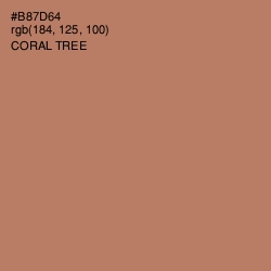 #B87D64 - Coral Tree Color Image